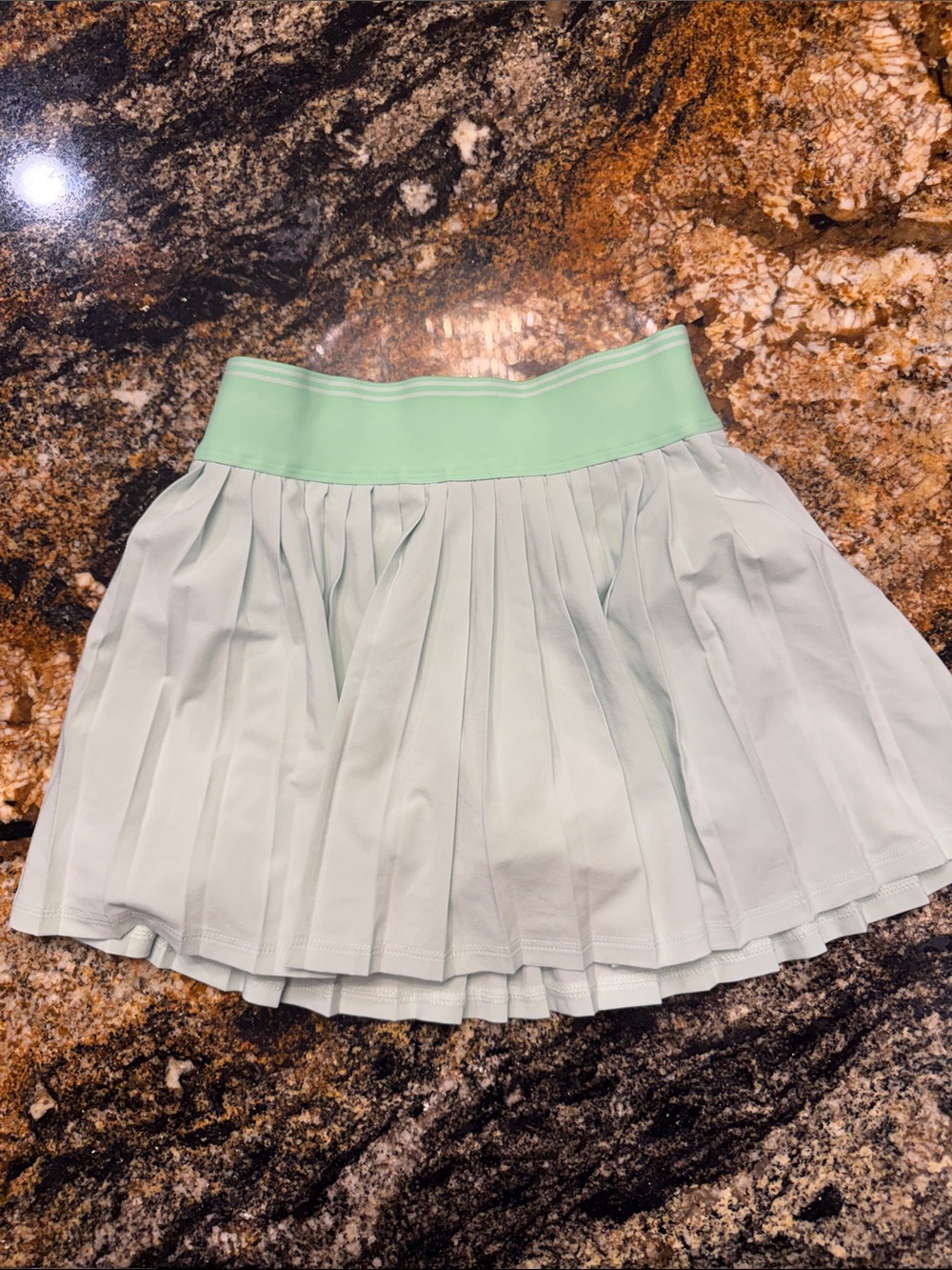 Athleta Mint Green Pleated Girls' Skort